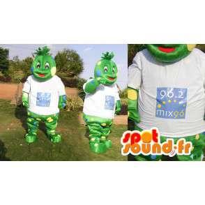 Groen wezen mascotte. Frog Suit - MASFR006633 - Kikker Mascot
