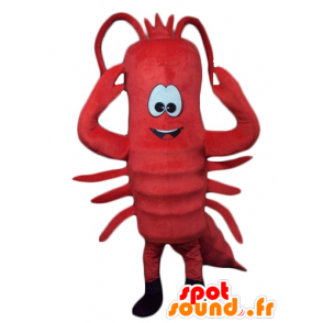 Gigante rosso aragosta mascotte, gamberi - MASFR24195 - Aragosta mascotte