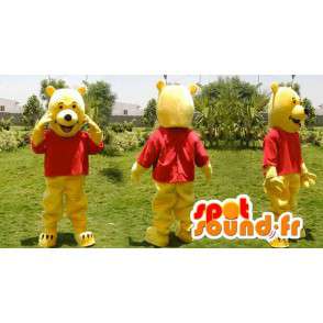 Mascot Winnie the Pooh, beroemde gele beer - MASFR006634 - mascottes Pooh