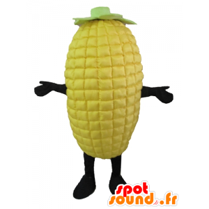 Cob mascotte gigante giallo e verde di mais - MASFR24203 - Mascotte di cibo