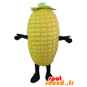 Mascote espiga de milho amarelo e verde, gigante - MASFR24203 - mascote alimentos