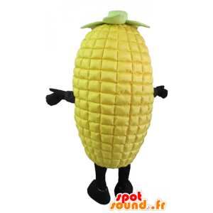 Mascota de la mazorca gigante maíz amarillo y verde - MASFR24203 - Mascota de alimentos