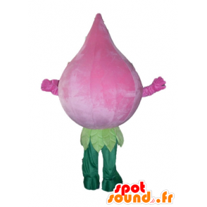 Mascot roze en groene bloem, reus, bloem artisjok - MASFR24213 - mascottes planten