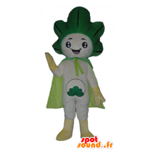 Leek maskot, grønn og hvit kål, gigantiske - MASFR24216 - vegetabilsk Mascot