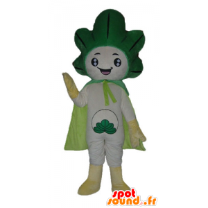 Mascotte de poireau, de chou vert et blanc, géant - MASFR24216 - Mascotte de légumes