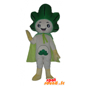 Leek mascot, green and white cabbage, giant - MASFR24216 - Mascot of vegetables