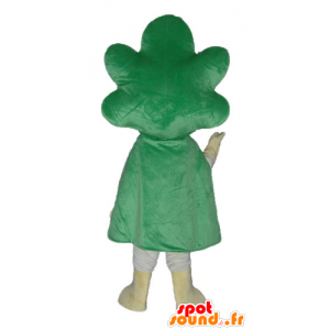 Leek maskot, grønn og hvit kål, gigantiske - MASFR24216 - vegetabilsk Mascot