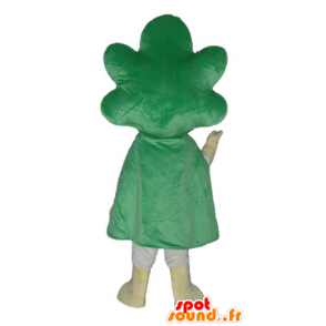 Leek maskot, grønn og hvit kål, gigantiske - MASFR24216 - vegetabilsk Mascot