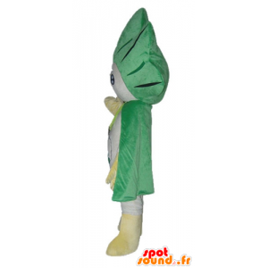 Mascotte de poireau, de chou vert et blanc, géant - MASFR24216 - Mascotte de légumes