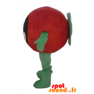 Mascot gigante rossa di pomodoro, tutto l'e carino - MASFR24217 - Mascotte di frutta