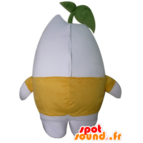 White Snowman Mascot, potato, plant - MASFR24220 - Mascots unclassified