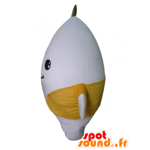 Hvid maskot, kartoffel, plante - Spotsound maskot kostume