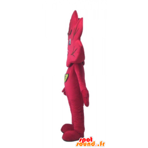 Mascotte rood blad, reus, glimlachend - MASFR24234 - mascottes planten