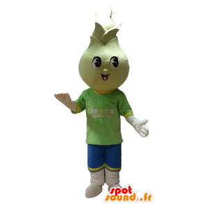 Gele bloem Mascot, Giant en glimlachend - MASFR24236 - mascottes planten