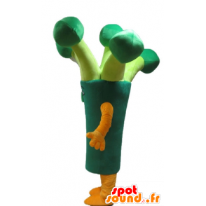 Leek mascotte, groene broccoli, reus - MASFR24239 - Vegetable Mascot