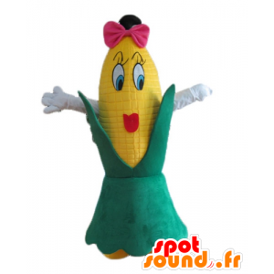 Cob corn giant mascot, feminine and fun - MASFR24244 - Food mascot