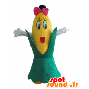 Mascotte d'épi de maïs géant, féminin et rigolo - MASFR24244 - Mascotte alimentaires