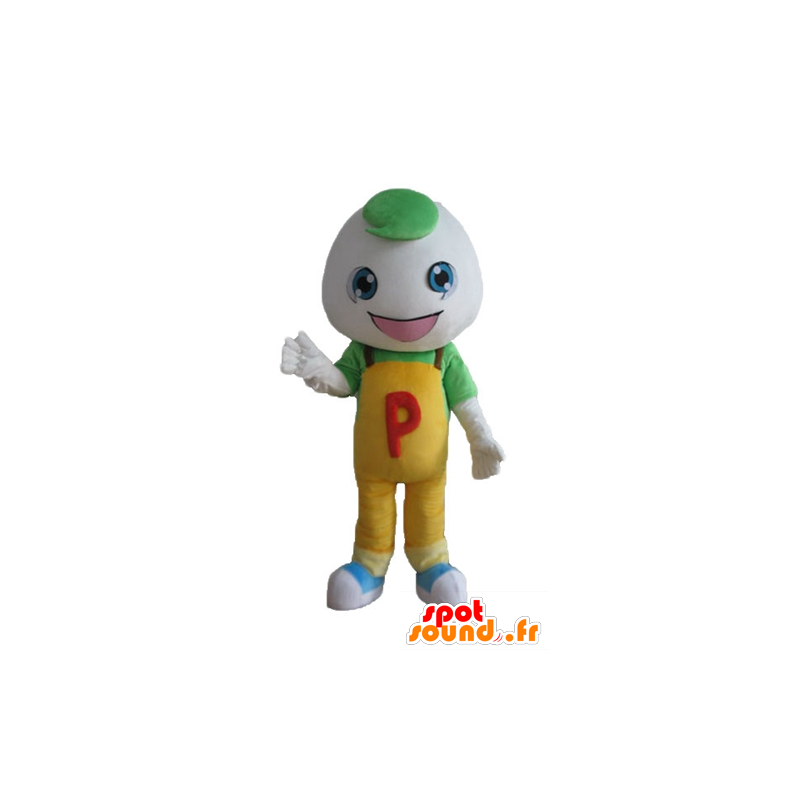 Jongen Mascot overalls, met een ronde kop - MASFR24247 - Mascottes Boys and Girls