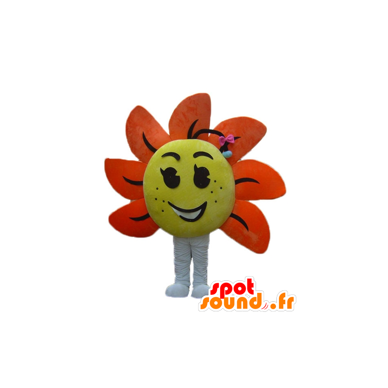 Mascot giant flower, yellow and orange - MASFR24248 - Mascots of plants