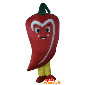 Mascot Paprika, weißen und grünen Riesen - MASFR24262 - Maskottchen von Gemüse