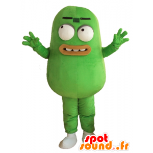 Mascotte de fève verte, de légume vert, de patate - MASFR24265 - Mascotte de fruits