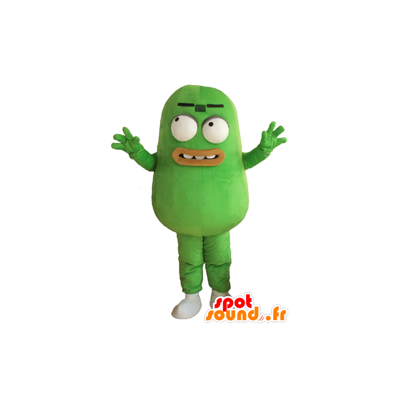 Mascot green bean, green vegetable, potato - MASFR24265 - Fruit mascot