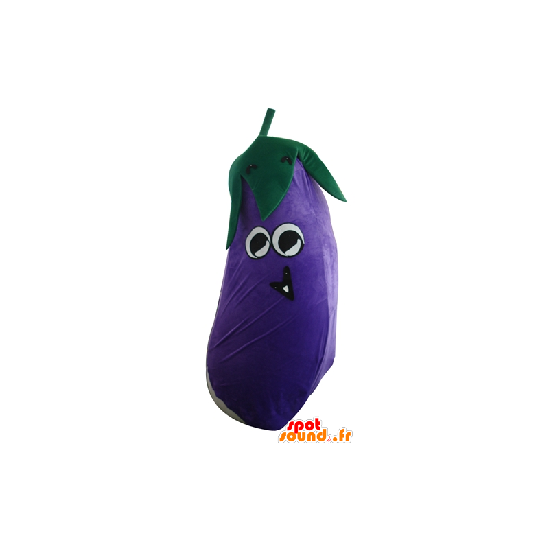 Mascot giganten aubergine, fiolett og imponerende - MASFR24268 - vegetabilsk Mascot