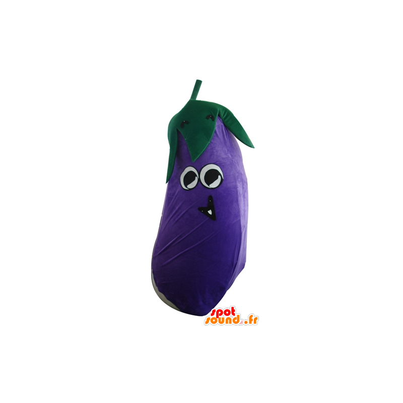 Mascotte d'aubergine géante, violette et impressionnante - MASFR24268 - Mascotte de légumes