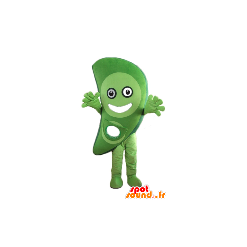 Mascotte de légume vert, de fruit, très souriant - MASFR24269 - Mascottes de fruits et légumes