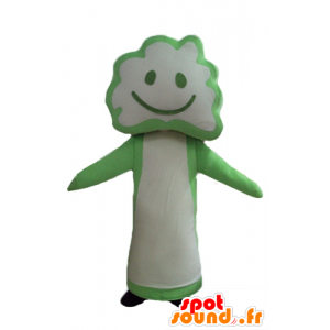 Boom Mascot, bloem, broccoli, groen en wit - MASFR24271 - mascottes planten