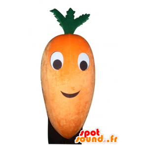 Mascot orange and green carrot, giant - MASFR24273 - Mascot of vegetables