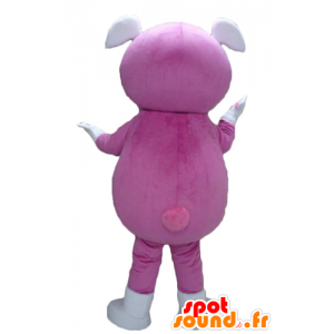 Da mascote da menina, com uma combinação rosa com duas orelhas - MASFR24285 - Mascotes Boys and Girls