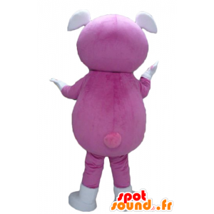 Mascotte girl with a pink combination with two ears - MASFR24285 - Mascots boys and girls