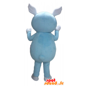 Boy mascot, blue dress, with wings on his head - MASFR24286 - Mascots boys and girls