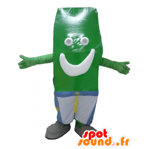 Maskotgrön man, jätte pommes frites - Spotsound maskot