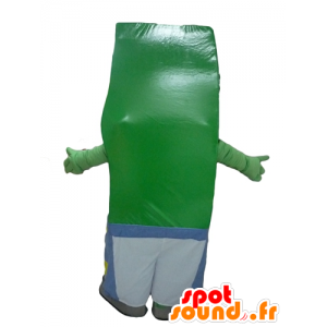 Grønn mann maskot, gigantiske stekt - MASFR24288 - Ikke-klassifiserte Mascots