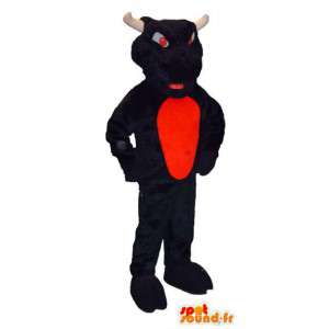 Mascote touro marrom com olhos vermelhos - MASFR006652 - Mascot Touro