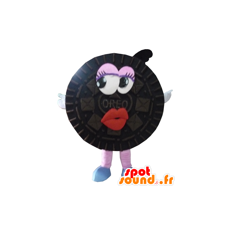 Mascot Oreo, black cake, all round - MASFR24291 - Mascots of pastry