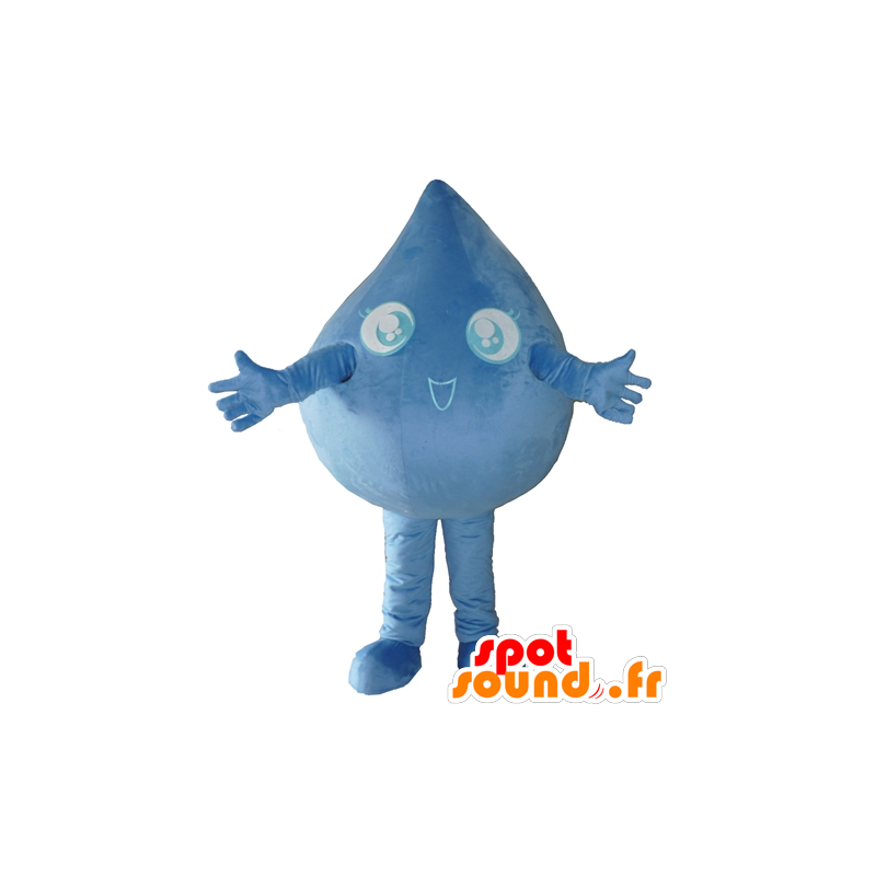 Mascot druppel blauw water giant - MASFR24293 - Niet-ingedeelde Mascottes