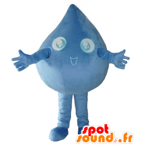 Mascot druppel blauw water giant - MASFR24293 - Niet-ingedeelde Mascottes