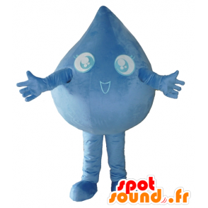 Mascot σταγόνα μπλε γίγαντα νερού - MASFR24293 - Μη ταξινομημένες Μασκότ