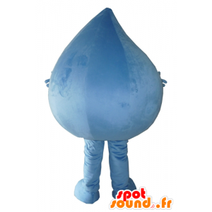 Blå vanddråbe maskot, kæmpe - Spotsound maskot kostume