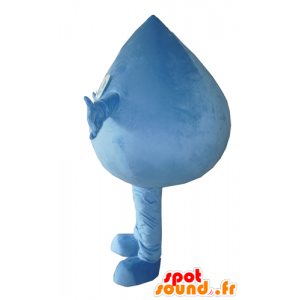 Blå vattendroppmaskot, jätte - Spotsound maskot