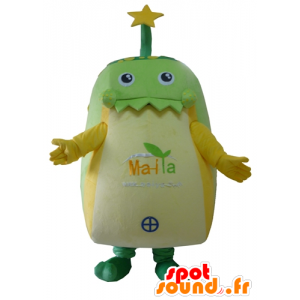 Verde mascotte, piselli gialli, gigante - MASFR24294 - Mascotte non classificati