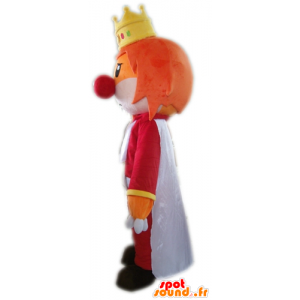 King mascot with a crown and a clown nose - MASFR24297 - Human mascots