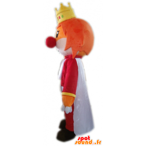 Král maskot, s korunou a klauna nosem - MASFR24297 - lidské Maskoti