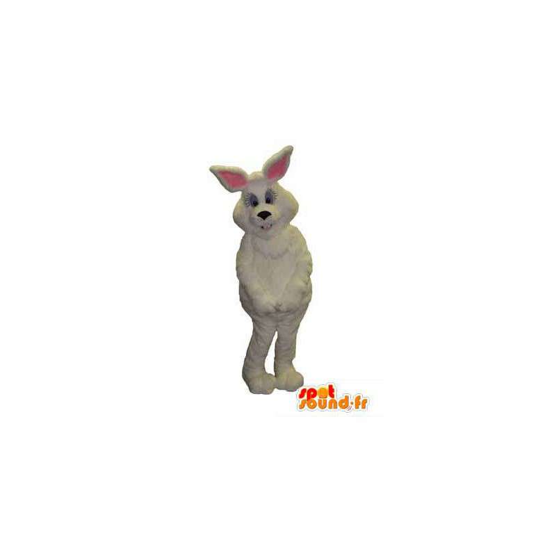 Mascot gigantisk hvit kanin - alle størrelser - MASFR006655 - Mascot kaniner
