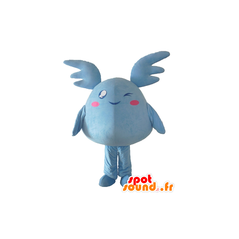 Blå Pokémon maskot, kæmpe blå plys - Spotsound maskot kostume