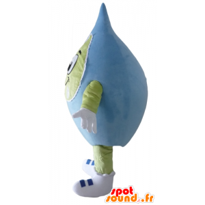 Mascot reuzedaling, blauw en groen, zeer glimlachende - MASFR24305 - Niet-ingedeelde Mascottes