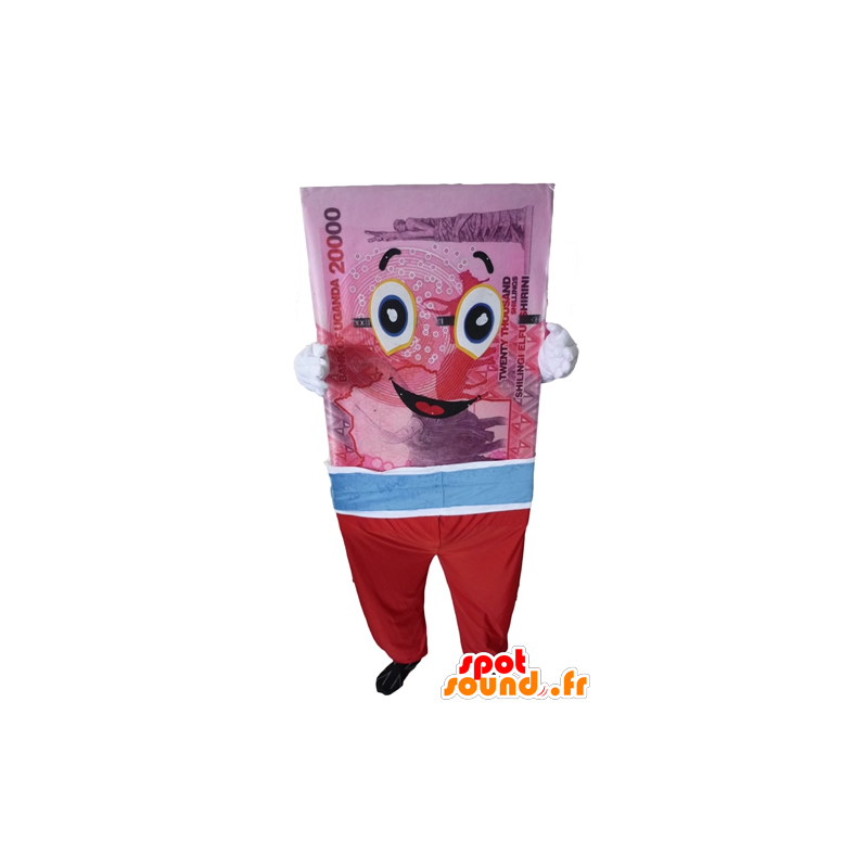 Mascotte banco gigante de entradas, rosa, azul y rojo - MASFR24306 - Mascotas de objetos